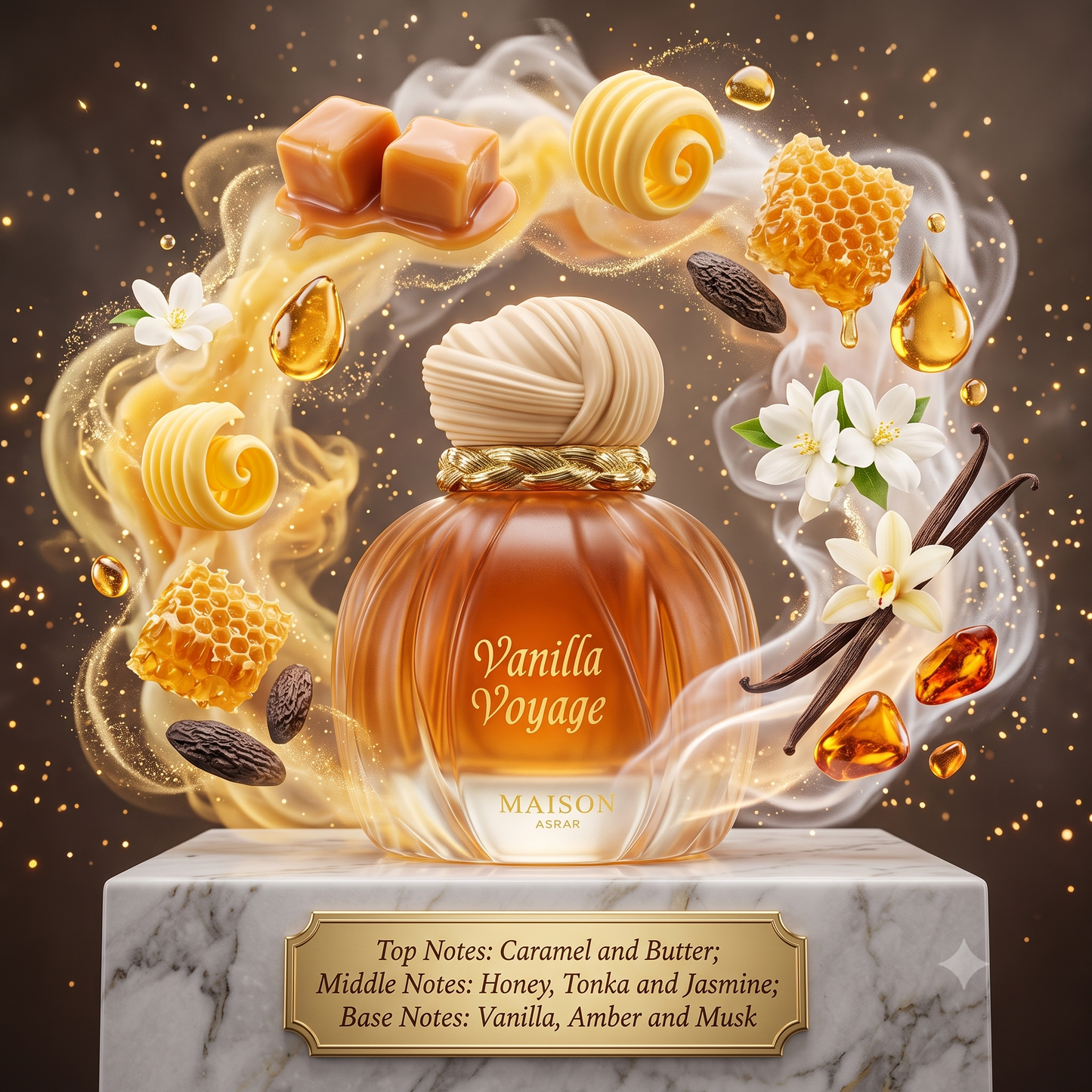 3ml/5ml/10ml Vanilla Voyage 100ml EDP | Maison Asrar | Sample/Decant | Caramel Butter Honey Vanilla Perfume - Fragrance 