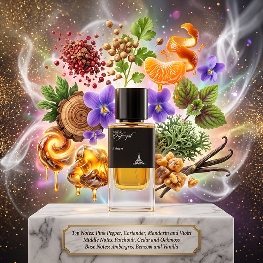 3ml/5ml/10ml Rifaaqat Adorn 100ml EDP | Paris Corner | Sample/Decant |Pink Pepper Cedar Vanilla Ambergris Perfume - Fragrance 