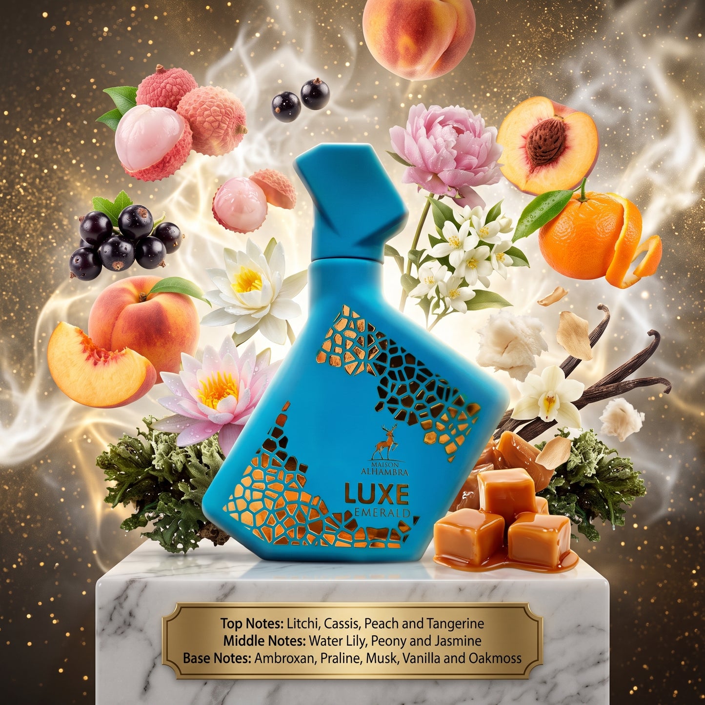 Maison Alhambra Luxe Emerald - Samples & Travel Size 5ml - Fruity Floral Sweet Musk Fragrance 
