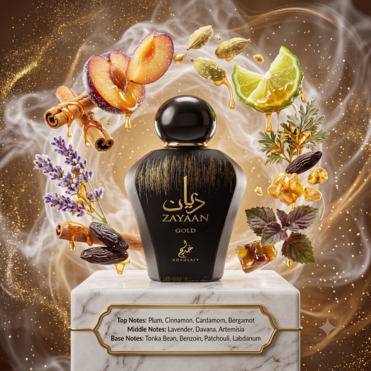 Zayaan Gold by Khadlaj Samples & Travel Size (3ml, 5ml, 10ml) Warm Spicy Amber Fragrance 