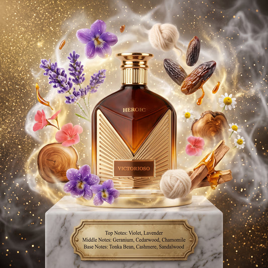 Maison Alhambra Victorioso Heroic - Samples & Travel Size (5ml) - Fresh Aromatic Woody Powdery Fragrance 