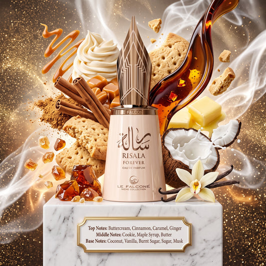 Risala Forever by LE FALCONE - 3ml,5ml Sample/Decant | Buttercream, Cookie, Caramel & Vanilla 
