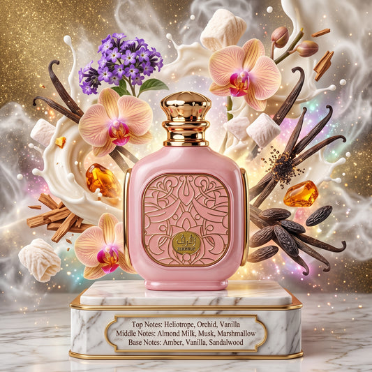 Zukhruf Pink by Zimaya Samples & Travel Size (3ml, 5ml, 10ml) Sweet Creamy Gourmand Fragrance 