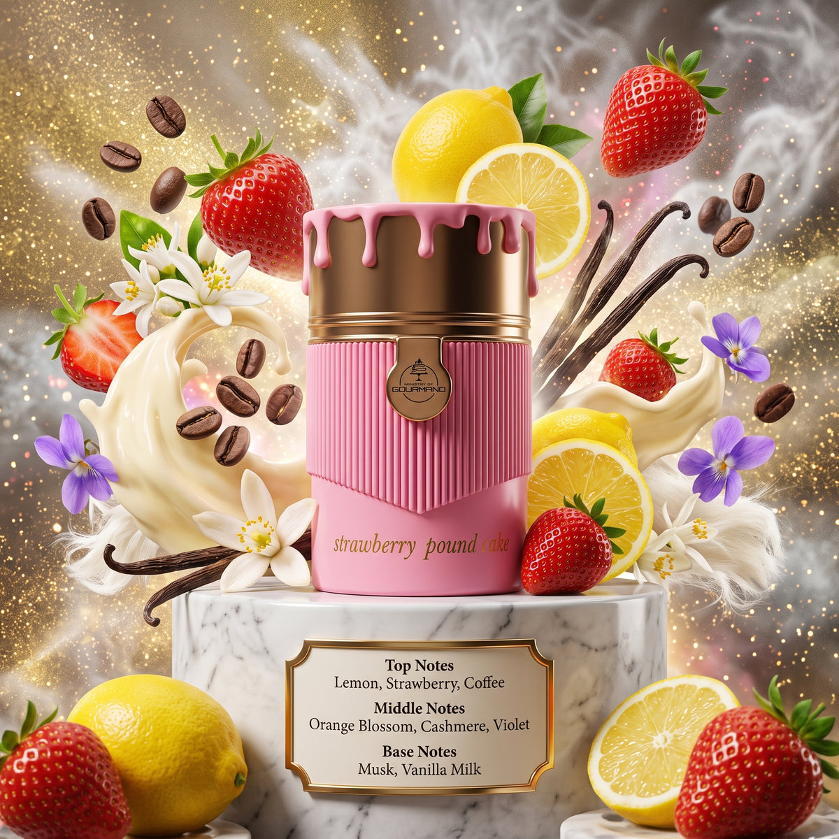 Strawberry Pound Cake by Paris Corner - 3ml/5ml/10ml Sample/Decant | Sweet Strawberry, Coffee & Vanilla 