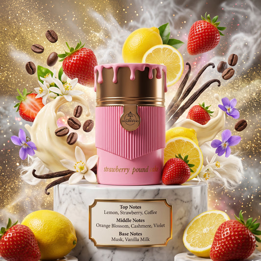 Strawberry Pound Cake by Paris Corner - 3ml/5ml/10ml Sample/Decant | Sweet Strawberry, Coffee & Vanilla 