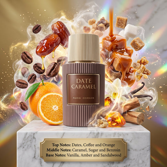 3ml/5ml/10ml Date Caramel 100ml EDP | Paris Corner | Sample/Decant | Date Caramel Coffee Vanilla Perfume - Fragrance 