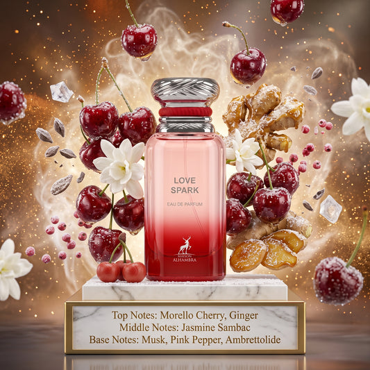 Love Spark by Maison Alhambra Samples & Travel Size (3ml, 5ml, 10ml) Fruity Floral Spicy Fragrance 
