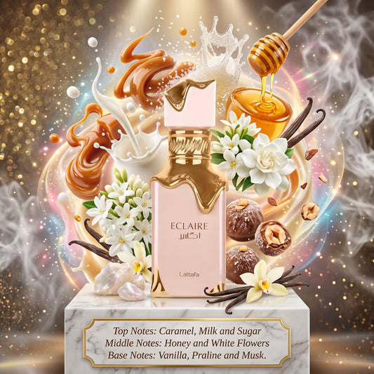 3ml/5ml/10ml Lattafa Eclaire | Lattafa | Sweet & Creamy Gourmand Fragrance Perfume Sample - Decants 