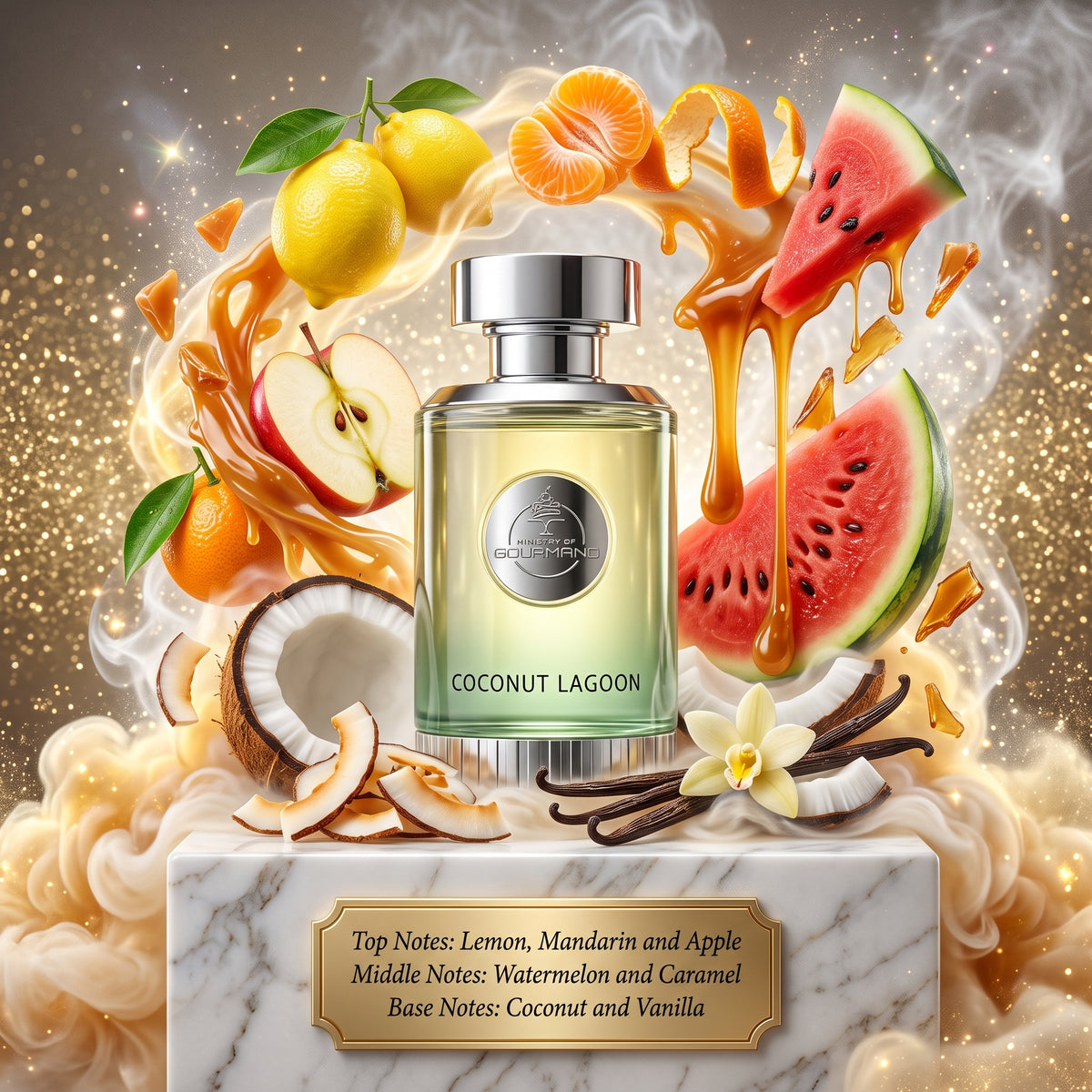 3ml/5ml/10ml Coconut Lagoon | Ministry of Gourmand by Paris Corner | A Tropical Escape Fragrance Perfume Sample - Decants 