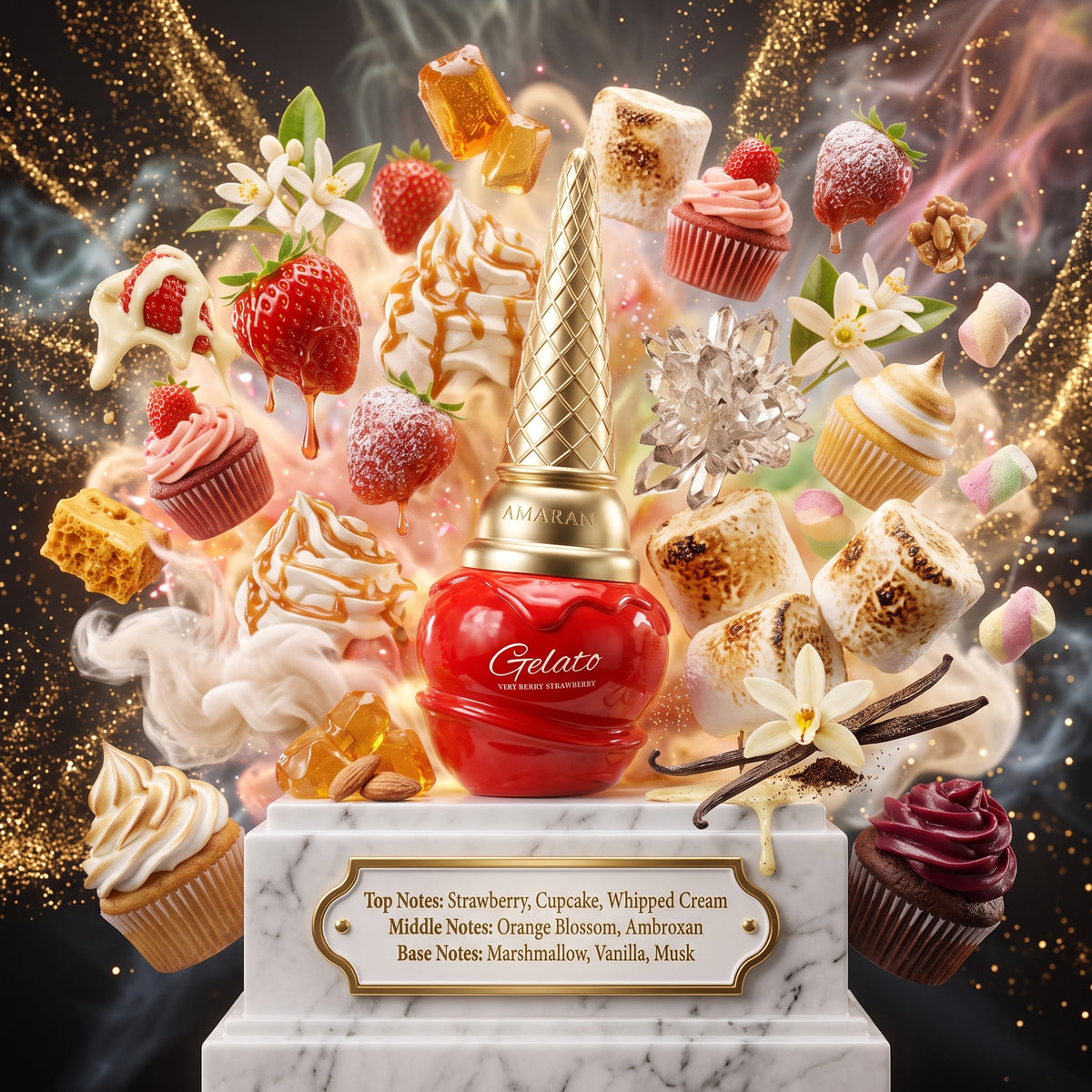 Amaran Gelato Very Berry Strawberry EDP Decant Sample - 3ml 