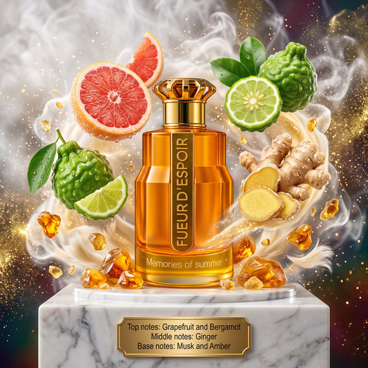 5ml Sample/Decant Lueur D'espoir Memories Of Summer Paris Corner | Sparkling Citrus Ginger with Warm Amber Musk 