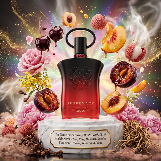Supremacy Tapis Rouge by Afnan Perfumes Samples & Travel Size (3ml, 5ml, 10ml) Fruity Floral Cherry Fragranc 
