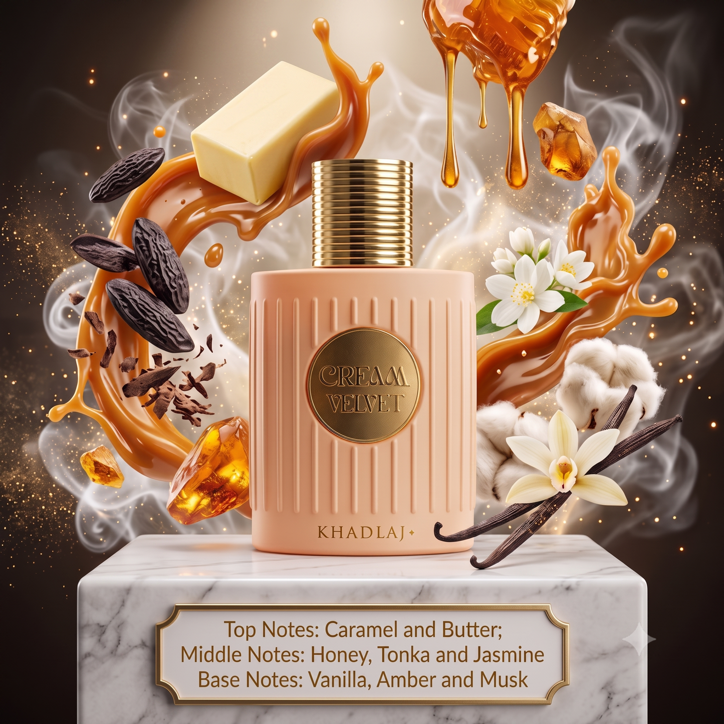 3ml/5ml/10ml Cream Velvet 100ml EDP | Khadlaj | Sample/Decant | Butter Caramel Honey Vanilla Perfume - Fragrance 