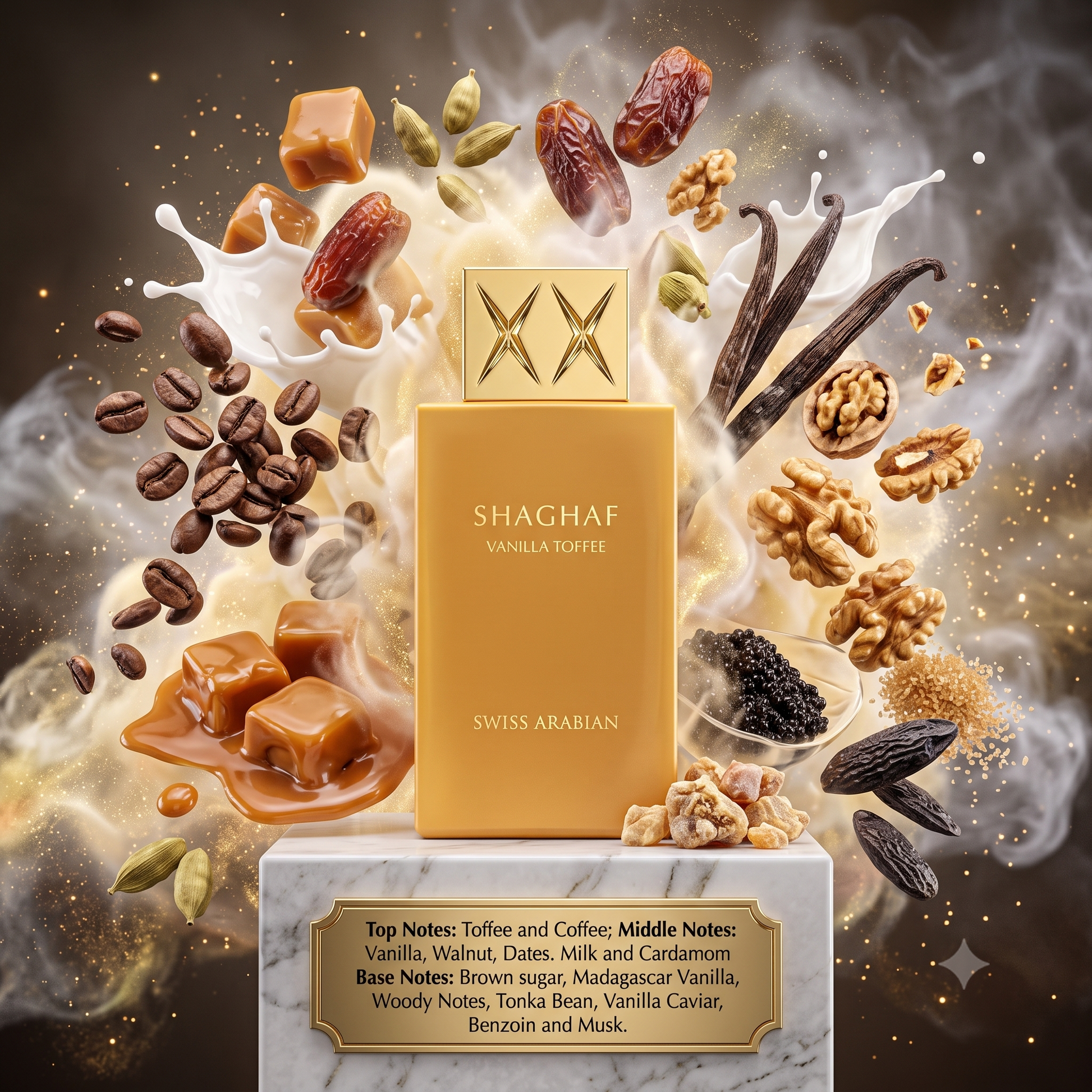 2ml/3ml/5ml Swiss Arabian Shaghaf Vanilla Toffee | Swiss Arabian | A Decadent Gourmand Fragrance Perfume Sample - Decant 