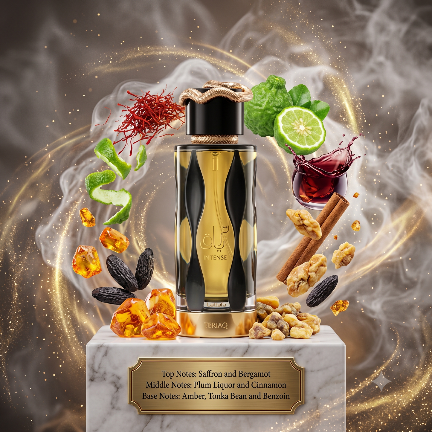 3ml/5ml/10ml Lattafa Teriaq Intense | Lattafa | Luxurious Booze & Plum Gourmand Fragrance Perfume Sample - Decant 
