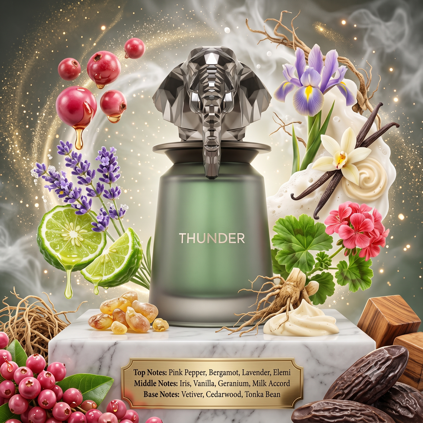 Thunder by French Avenue Samples & Travel Size (3ml, 5ml, 10ml) Creamy Aromatic Woody Fragrance 