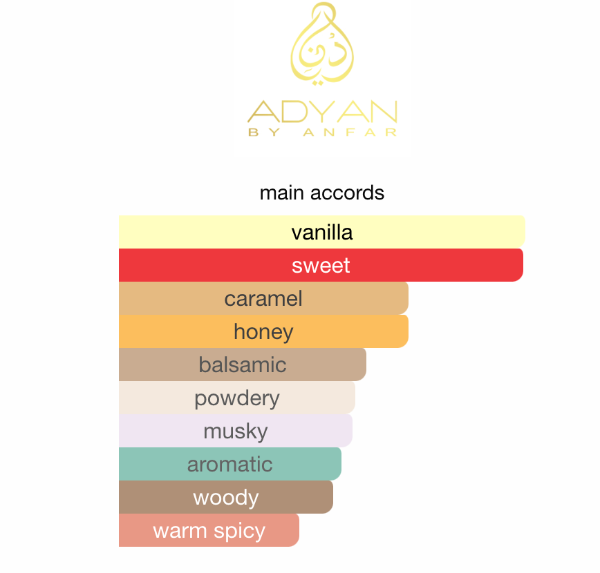 Glamour Adyan Anfar Sample/Decant 3ml | Honey & Vanilla Musk