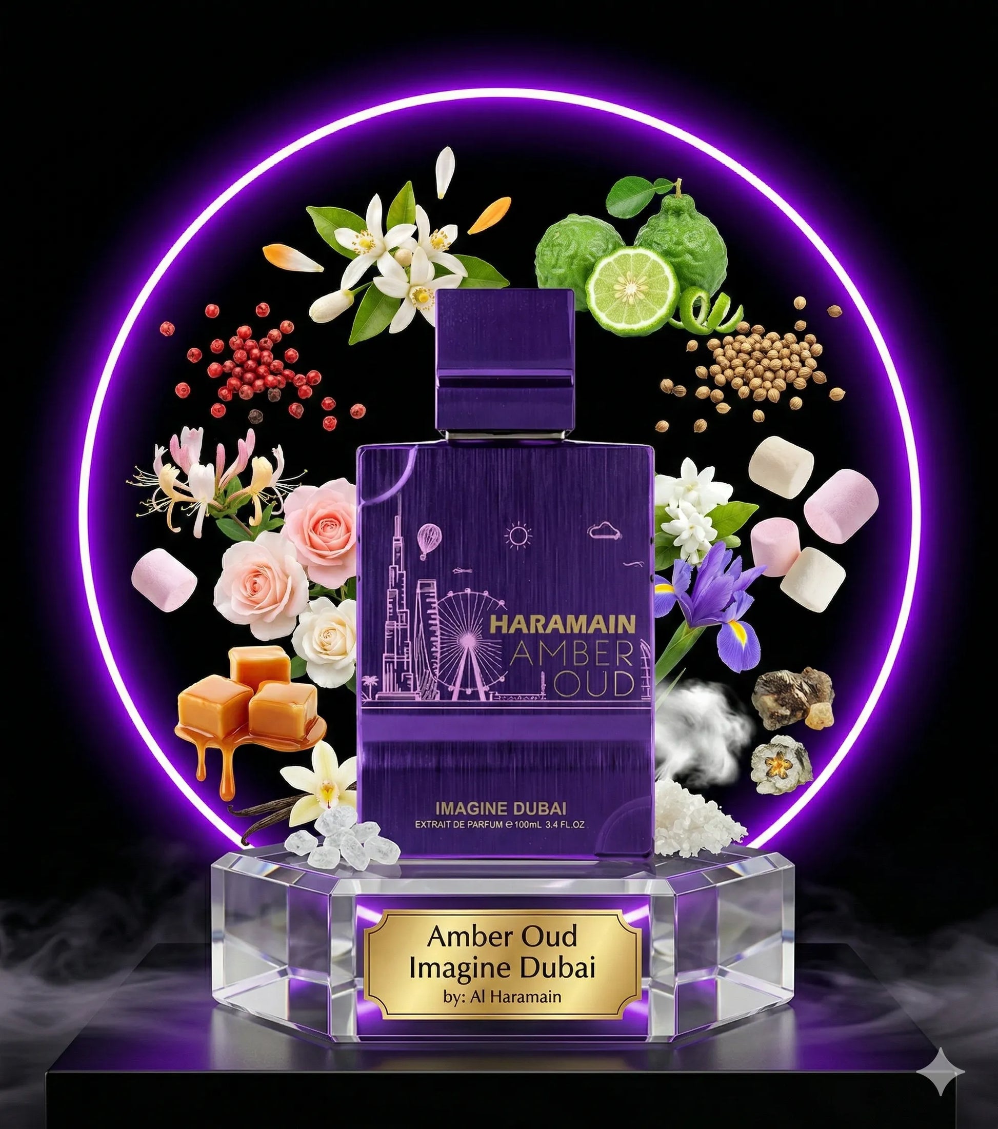 Amber Oud Imagine Dubai XDP By Al Haramain Decant Sample - 2ml, 3ml, 5ml 