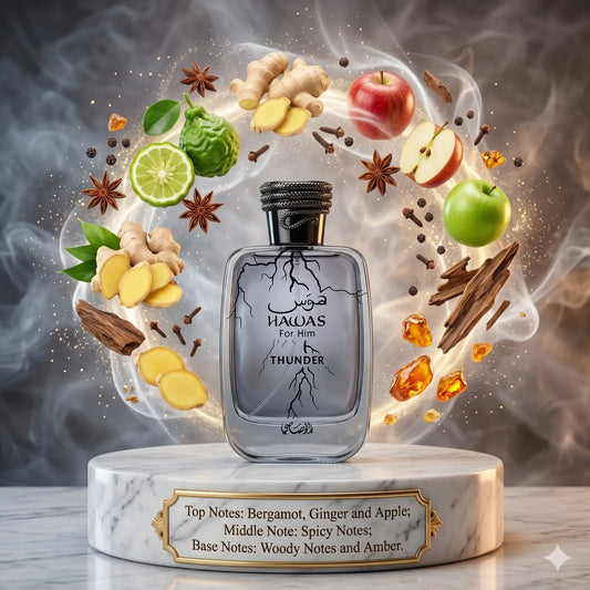 Hawas Thunder EDP By Rasasi Decant Sample - 3ml, 5ml 