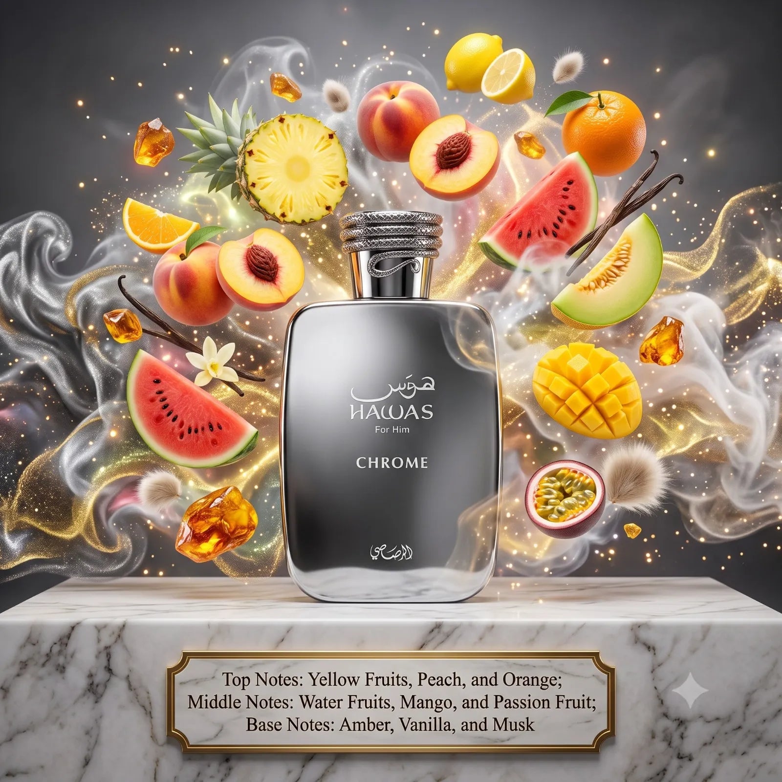Hawas Chrome EDP By Rasasi Decant Sample - 3ml, 5ml 