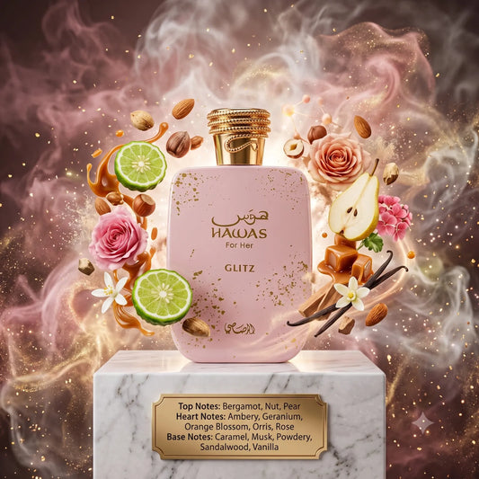 Hawas Glitz EDP By Rasasi Decant Sample - 3ml, 5ml 