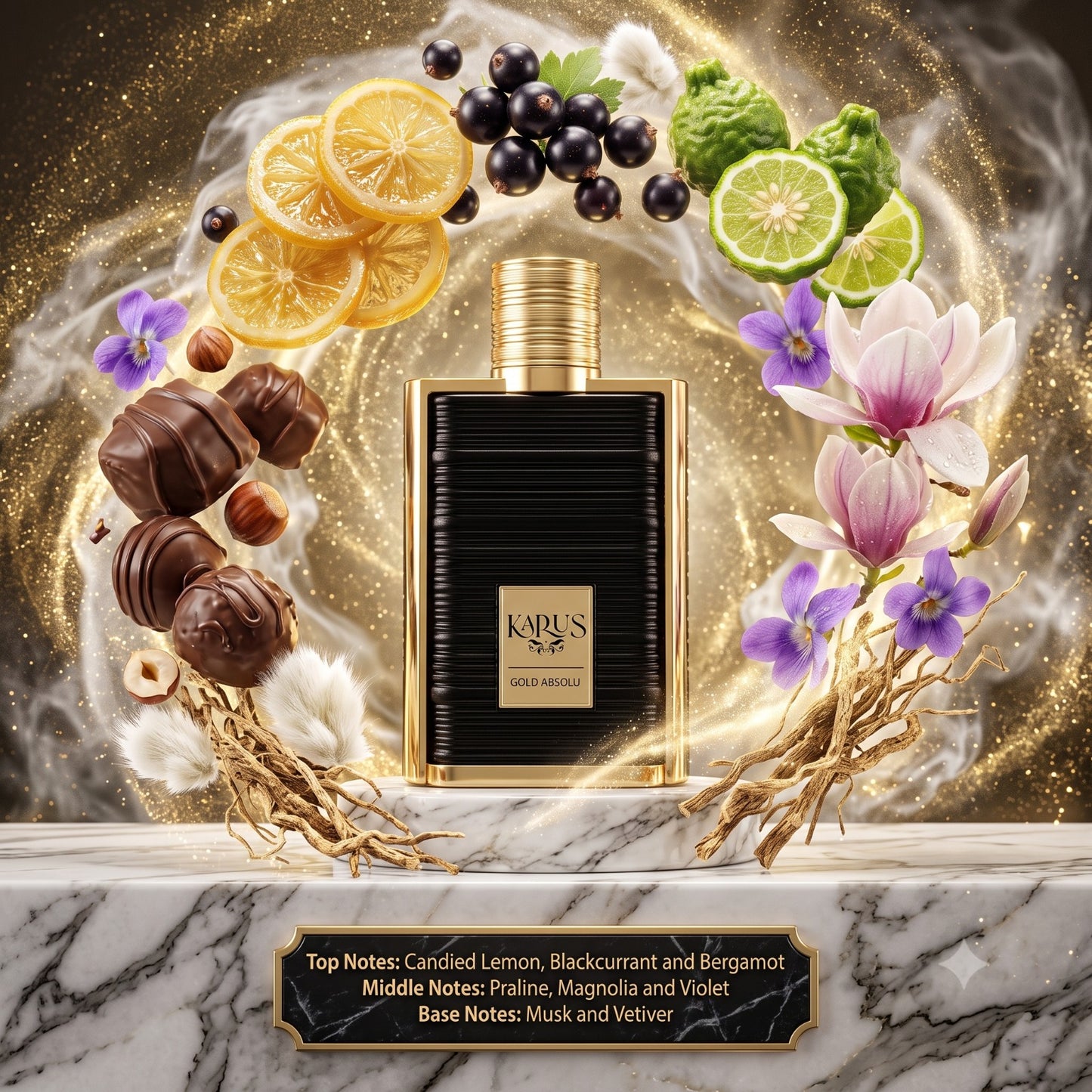 Karus Gold Absolu EDP By Khadlaj Decant Sample - 2ml, 3ml, 5ml 