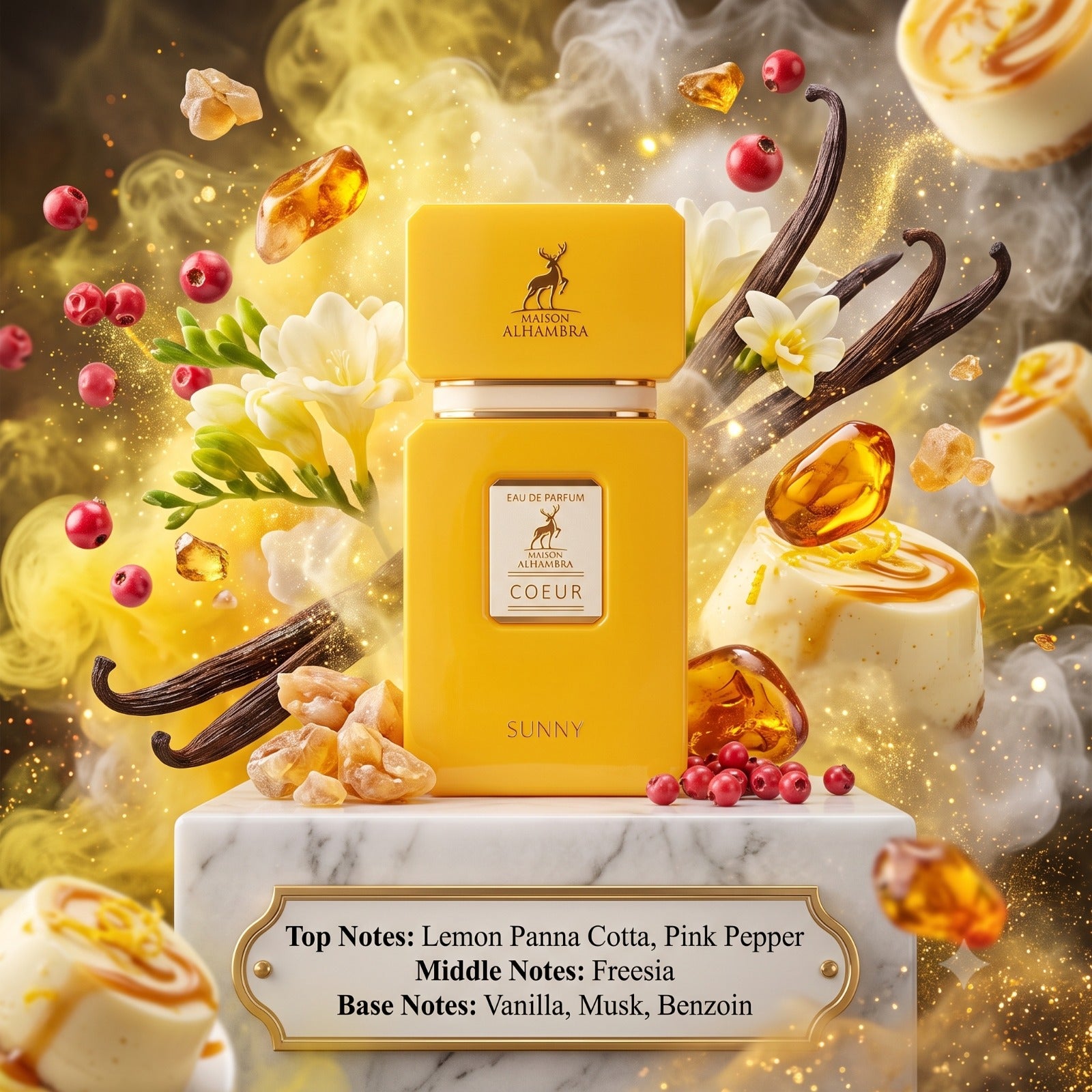 Coeur Sunny EDP By Maison Alhambra Decant Sample - 2ml, 3ml, 5ml 