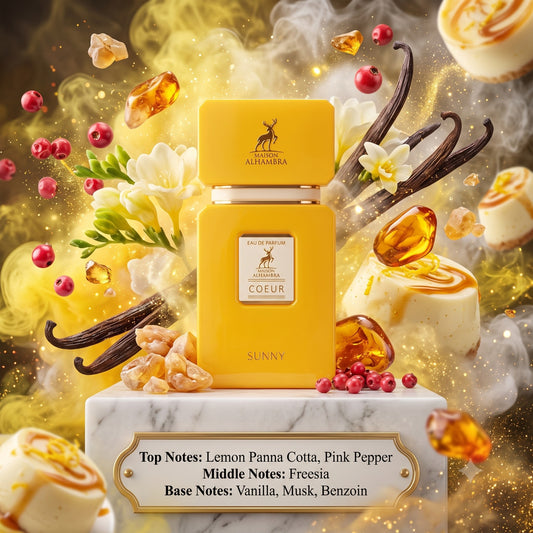 Coeur Sunny EDP By Maison Alhambra Decant Sample - 2ml, 3ml, 5ml 