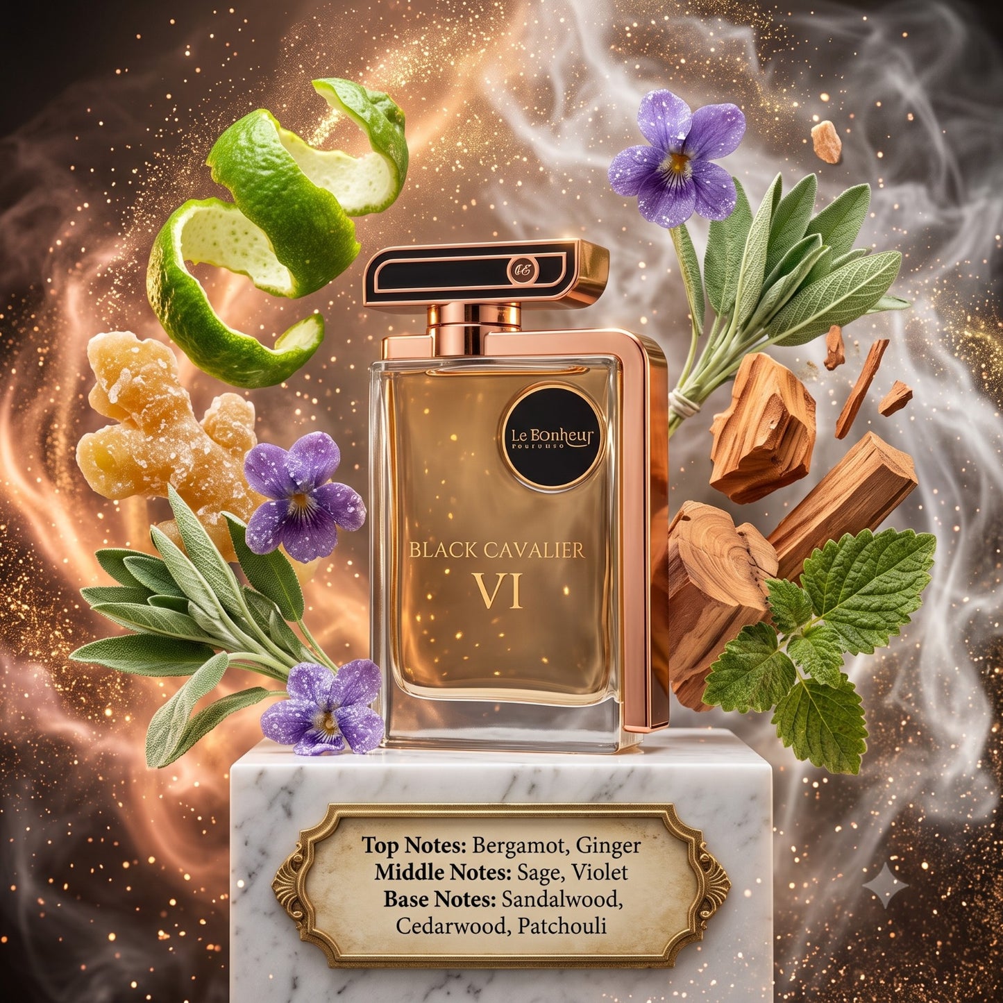 Black Cavalier VI EDP By Le Bonheur Decant Sample - 2ml, 3ml, 5ml 