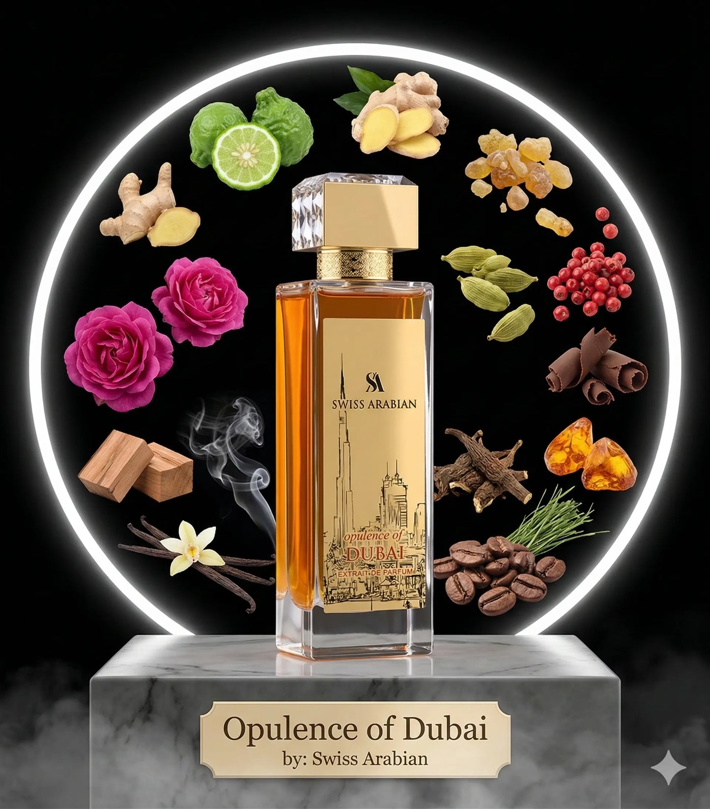 Opulence of Dubai EDP By Swiss Arabian Decant Sample - 2ml, 3ml, 5ml 