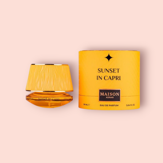 3ml/5ml/10ml Sample/Decant Sunset In Capri MAISON ASRAR | Aquatic Citrus with Amber & Peach Undertones