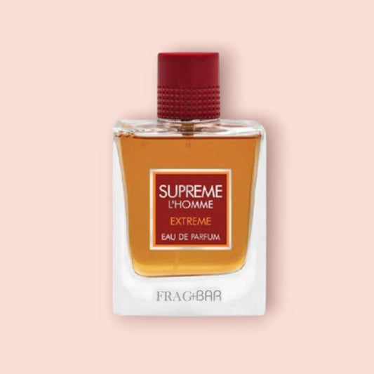 Fragrance World Supreme L'homme Extreme - Samples & Travel Size 5ml - Intense Amber Woody Tobacco Leather Fragrance (Inspired by Guerlain L'Homme Idéal Extrême) - Love That Scent