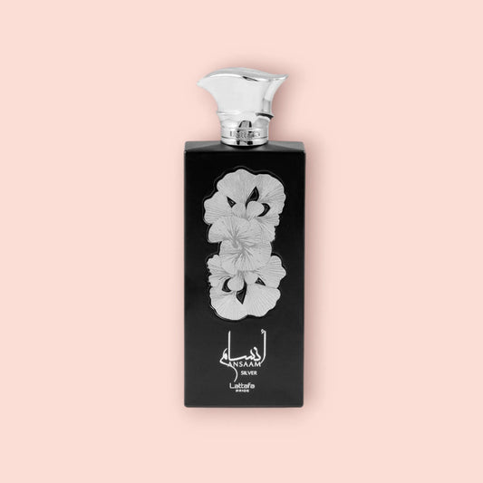 Lattafa Pride Ansaam Silver - Samples & Travel Size5ml - Spicy Aromatic Vanilla Amber Fragrance (Inspired by Azzaro The Most Wanted)