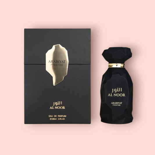Al Noor by Arabiyat Prestige - 3ml, 5ml, 10ml Sample/Decant | Warm Spice, Iris & Leather