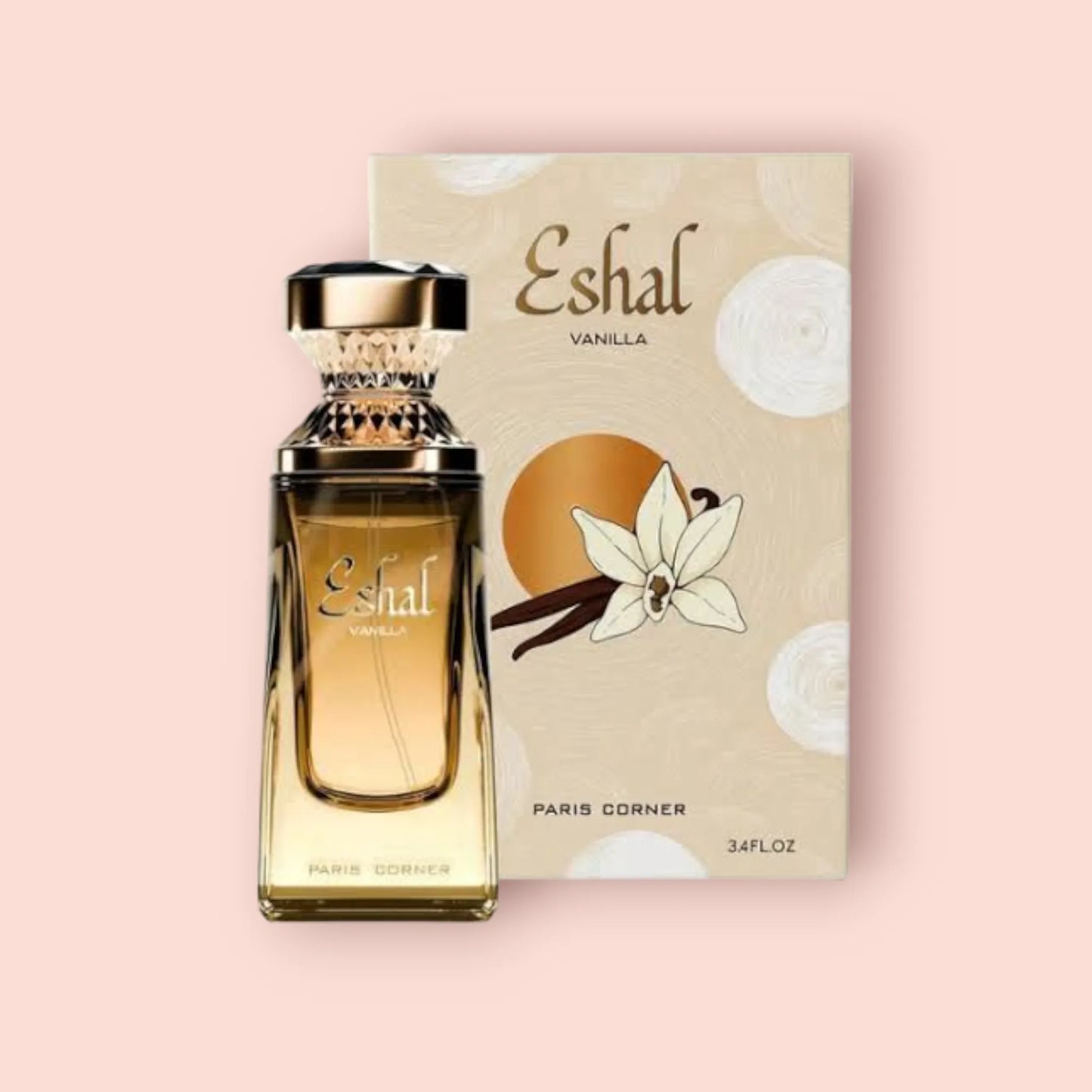 Eshal Vanilla by Paris Corner - 3ml/5ml/10ml Sample/Decant | Sweet Vanilla, Jasmine & Caramel 