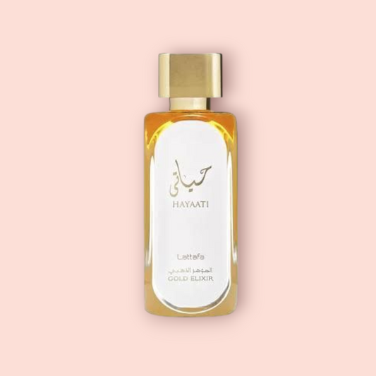 Hayati Gold Elixir by LATTAFA - 3ml Sample/Decant | Grapefruit, Leather, Saffron & Vanilla