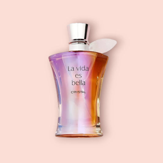 La Vida Es Bella: Crystal by FRAGRANCE WORLD - 5ml Sample/Decant | Black Currant, Iris & Praline - Love That Scent