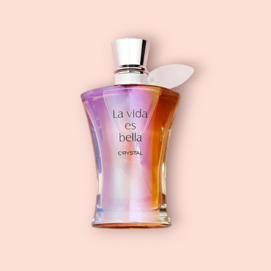 La Vida Es Bella: Crystal by FRAGRANCE WORLD - 3ml, 5ml Sample/Decant | Black Currant, Iris & Praline