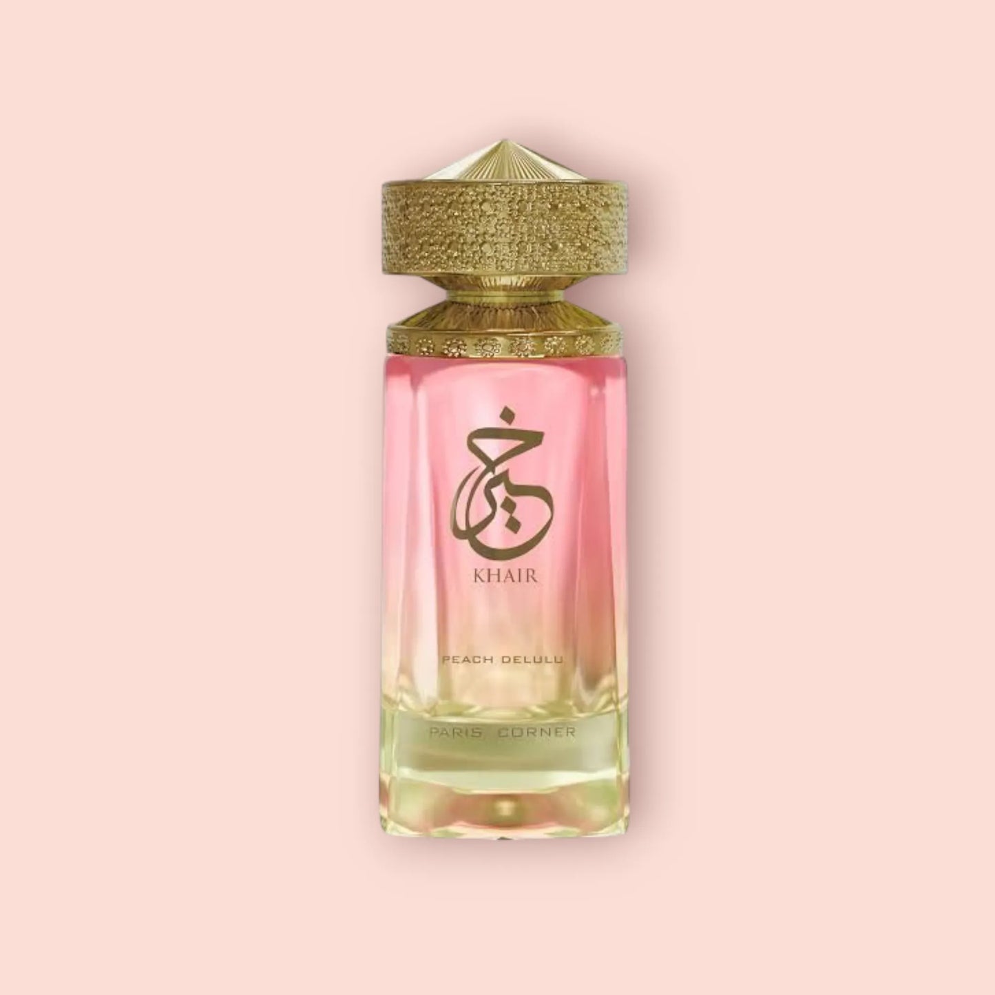 Khair Peach Delulu Paris Corner Samples & Travel Size (3ml,5ml) | Fruity, Spicy and Woody Fragrance 