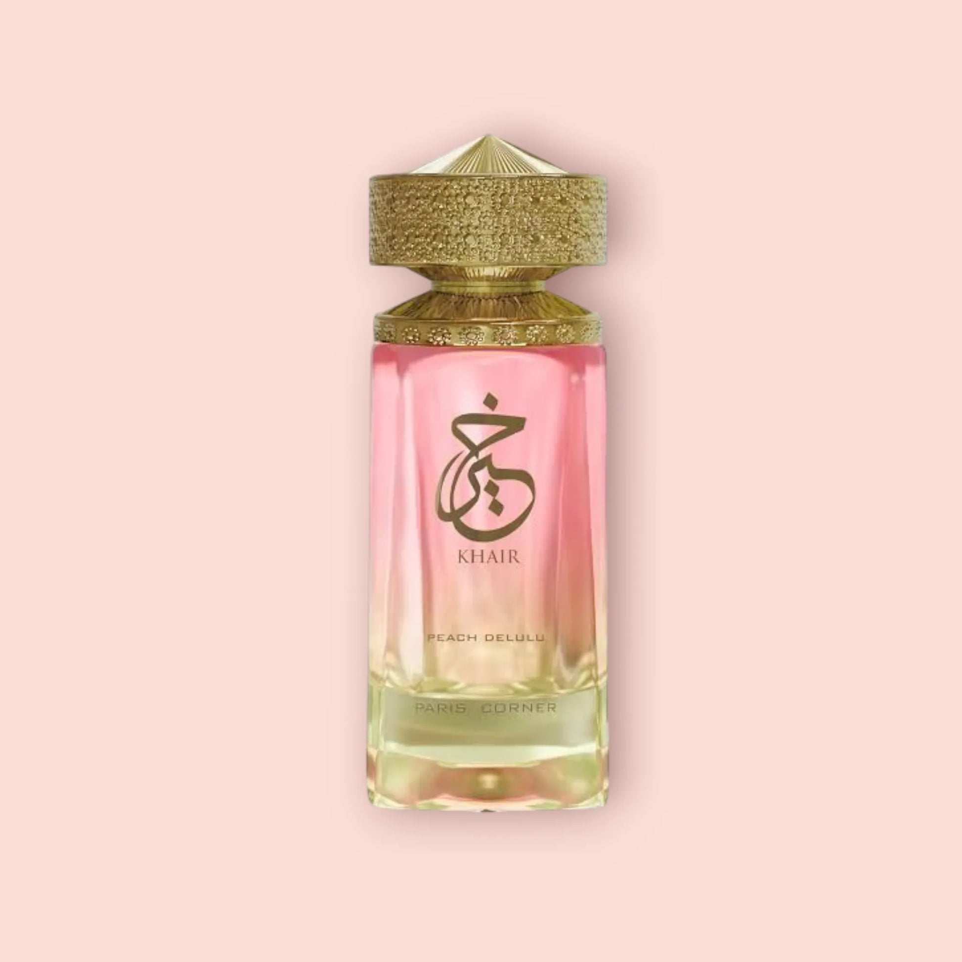 Khair Peach Delulu Paris Corner Samples & Travel Size (3ml,5ml) | Fruity, Spicy and Woody Fragrance 