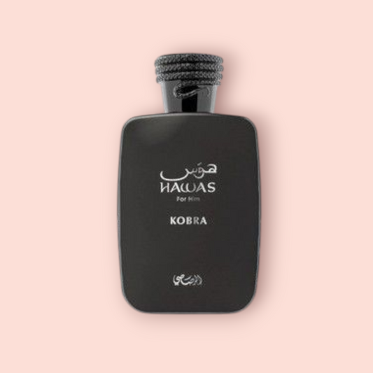 Hawas Kobra Rasasi Eau de Parfum Samples & Travel Size (3ml) - Fresh Spicy Woody Aromatic Fragrance