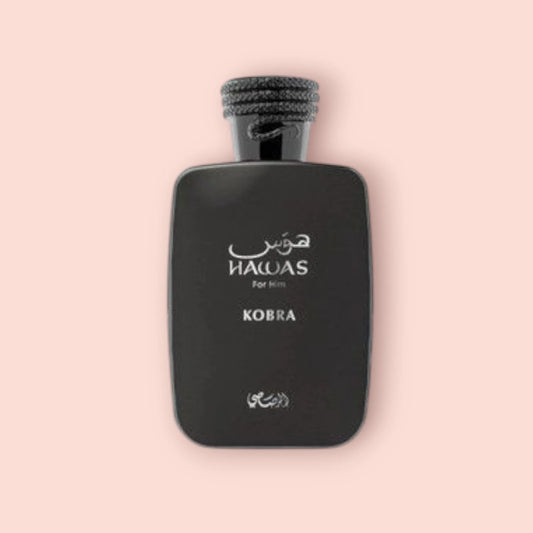 Hawas Kobra Rasasi Eau de Parfum Samples & Travel Size (3ml, 5ml, 10ml) - Fresh Spicy Woody Aromatic Fragrance