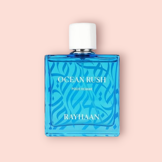 Ocean Rush Rayhaan Eau de Parfum Samples & Travel Size (3ml) - Aquatic Aromatic Fresh Woody Fragrance
