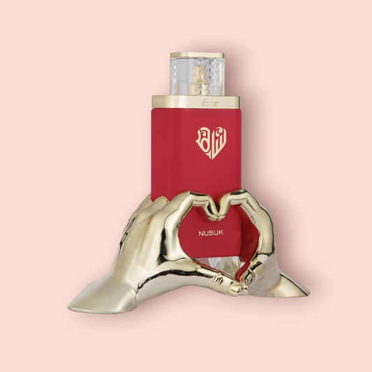 Nusuk Saher Eau de Parfum Samples & Travel Size (3ml) - Velvety Fruity Floral Suede Musk Fragrance