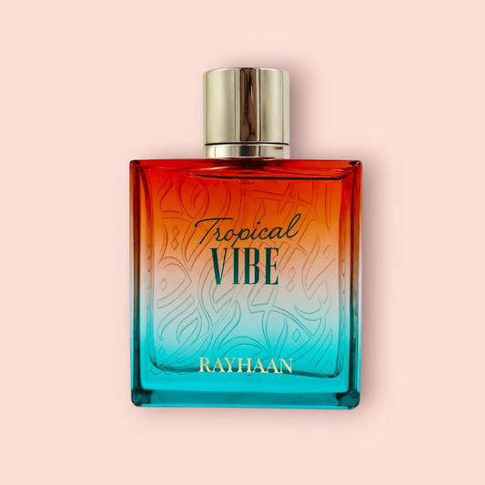 Tropical Vibe Rayhaan Eau de Parfum Samples & Travel Size (3ml) - Tropical Fruity Aquatic Woody Fragrance