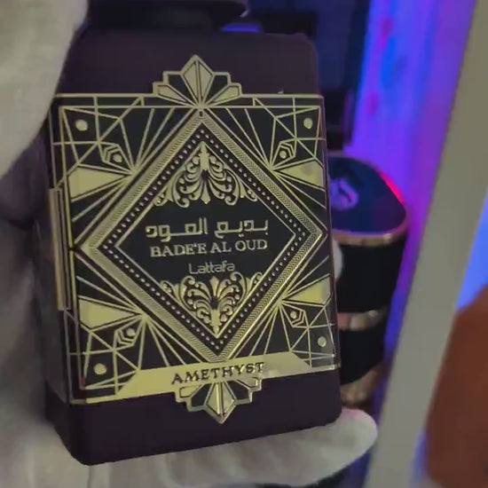 Lattafa - Badee Al Oud Amethyst: 3ml/5ml/10ml A Luxurious Oud Fragrance - Lattafa Fragrance Perfume Sample - Decants