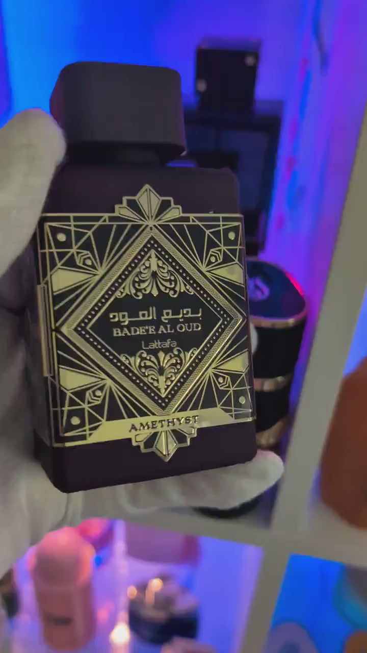 Lattafa - Badee Al Oud Amethyst: 3ml/5ml/10ml A Luxurious Oud Fragrance - Lattafa Fragrance Perfume Sample - Decants