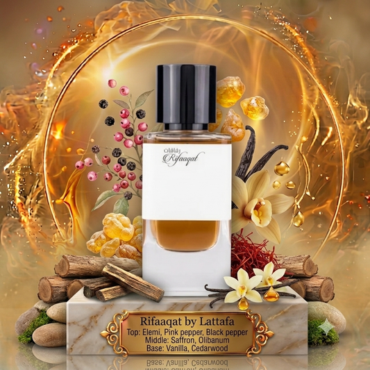 3ml/5ml/10ml Rifaaqat 100ml EDP | Paris Corner | Samples/Decant | Pepper Saffron Vanilla Cedar Perfume - Fragrance 